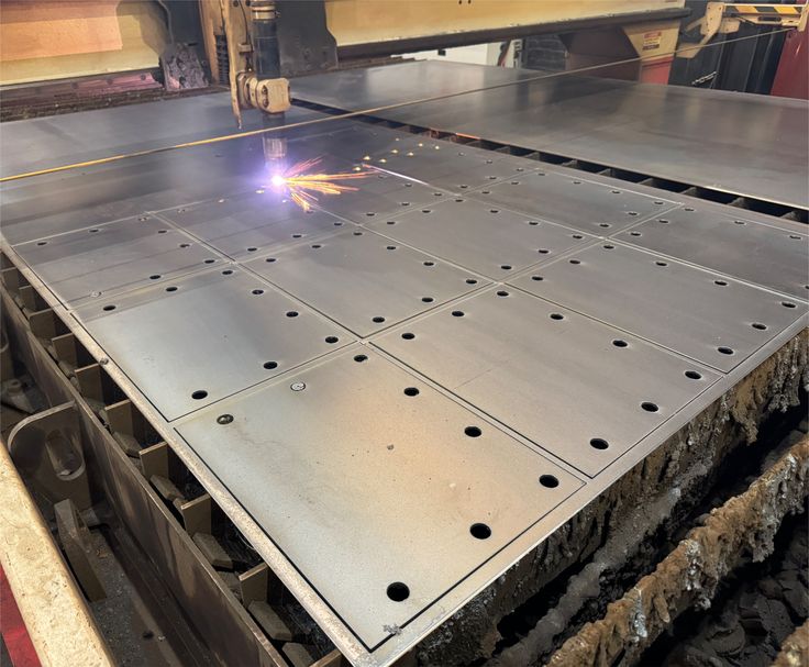 Plasma cutting steel profiling at Cadcut